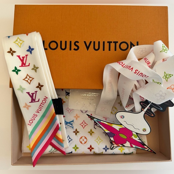 Louis Vuitton Multicolor Silk Scarf - Picture 1 of 8